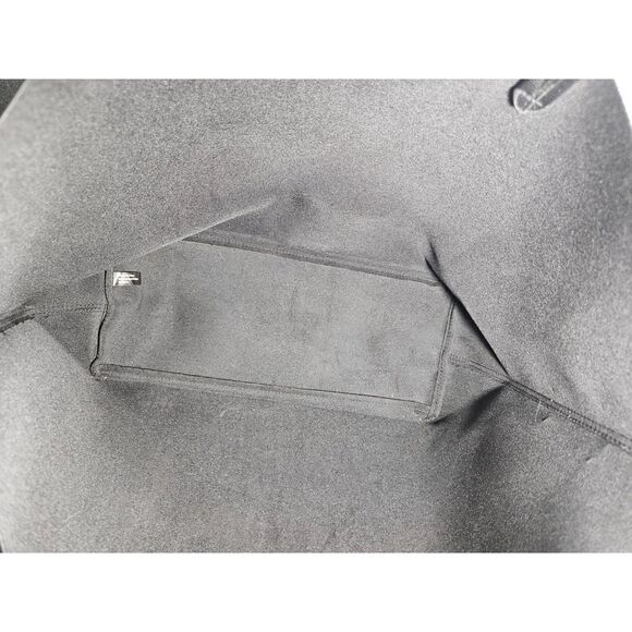 Victoria's Secret Black Tote Bag Faux Leather Large Minimalist Y2K Shopper - Picture 3 of 10